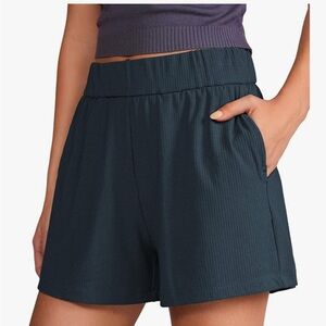 CRZ YOGA Comfy Ribbed Sweat Shorts